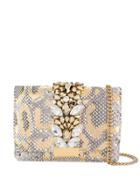 Gedebe Cliky Python Shoulder Bag - Gold