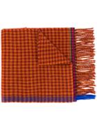 Ps By Paul Smith Gingham Scarf - Yellow & Orange