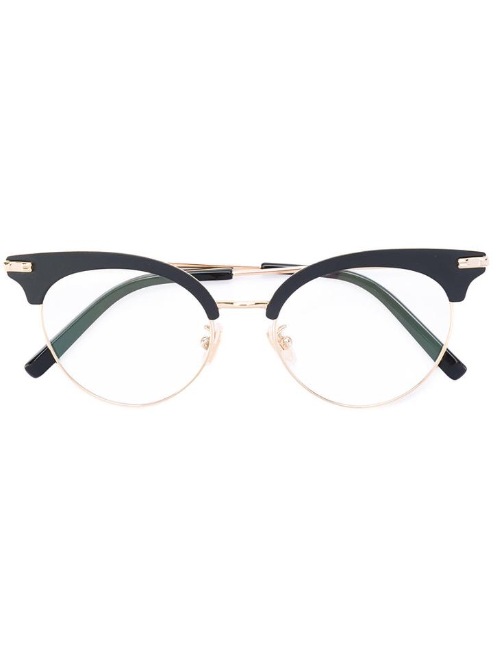 Cat Eye Glasses - Women - Acetate/metal - 50, Black, Acetate/metal, Boucheron