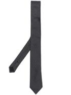 Saint Laurent Micro Ysl Pattern Tie - Black
