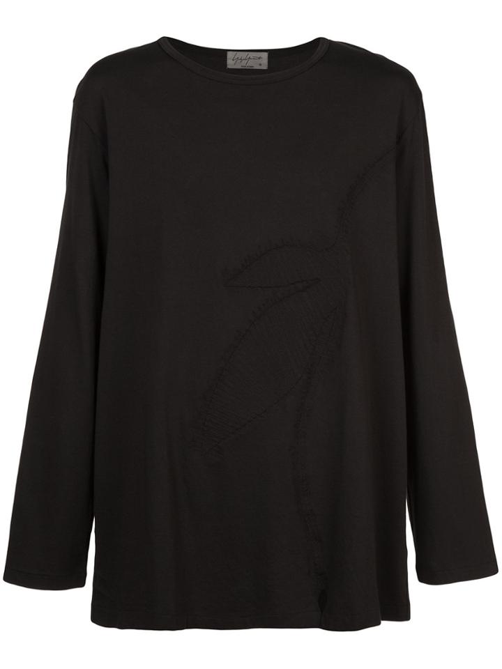 Yohji Yamamoto Leaf Long-sleeve T-shirt - Grey