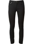 Saint Laurent Classic Skinny Jeans, Women's, Size: 25, Black, Cotton/spandex/elastane
