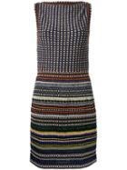 Missoni Boatneck Striped Fitted Dress, Women's, Size: 42, Nylon/polyester/cupro/viscose