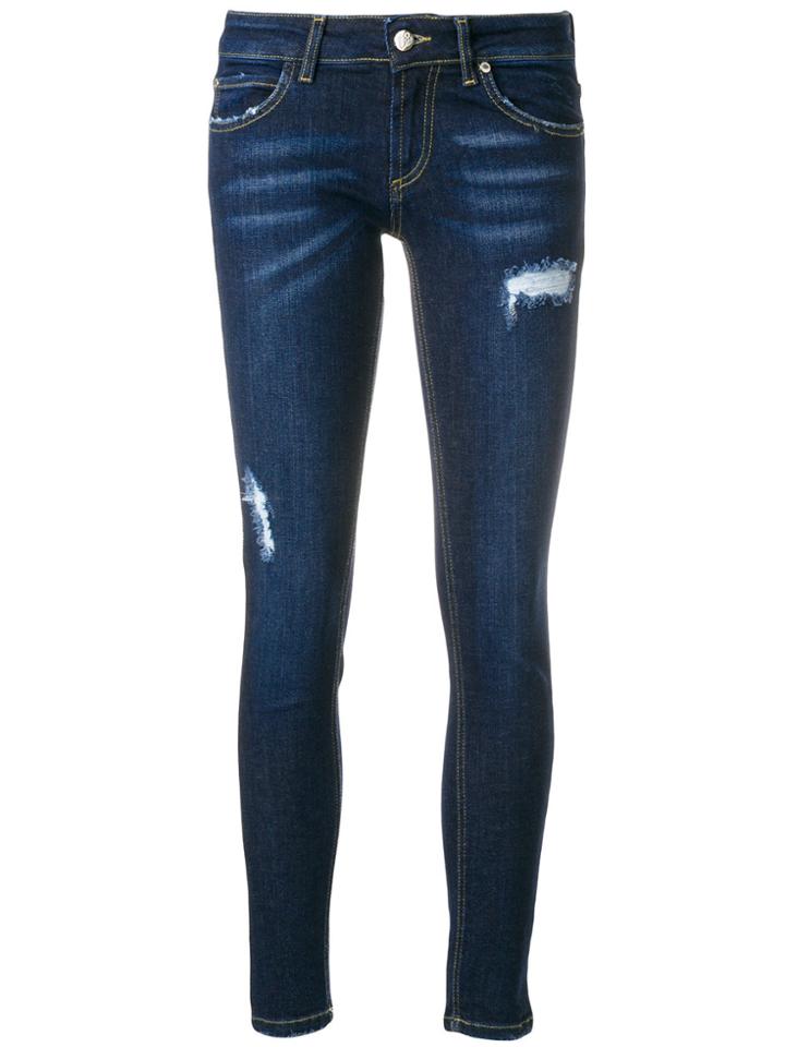 Frankie Morello Distressed Style Jeans - Blue