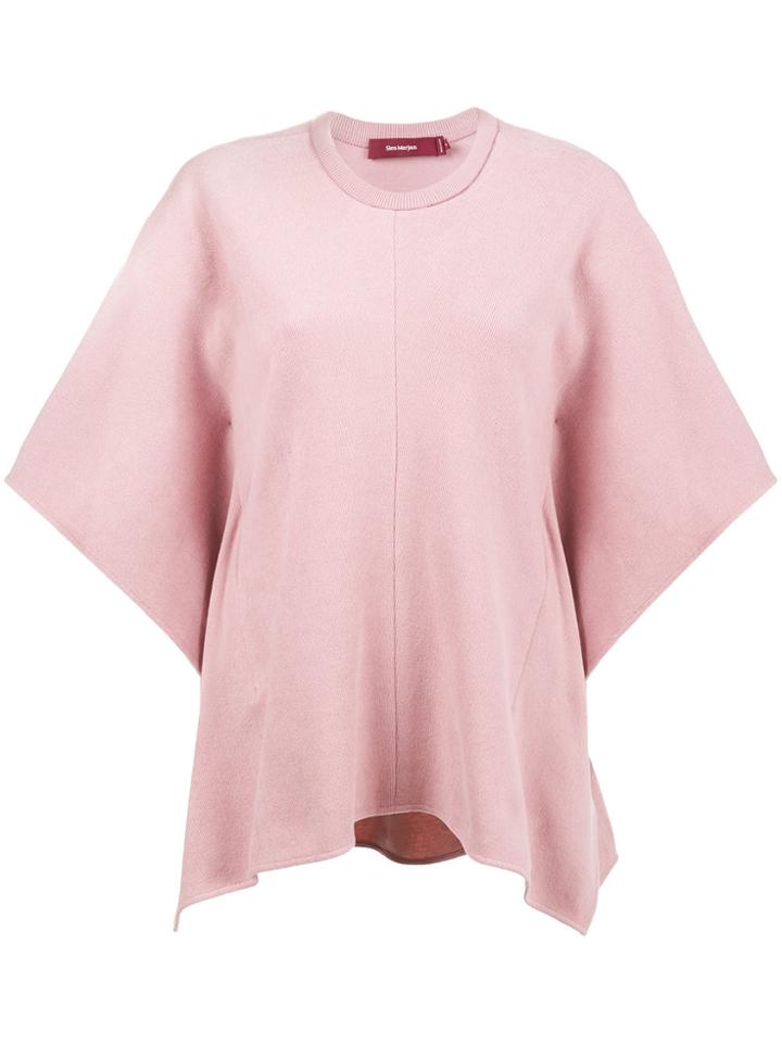 Sies Marjan Asymmetric Knitted Sweater - Pink & Purple