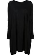 Isabel Benenato Long Loose Fit Jumper, Women's, Size: 42, Black, Cotton/wool