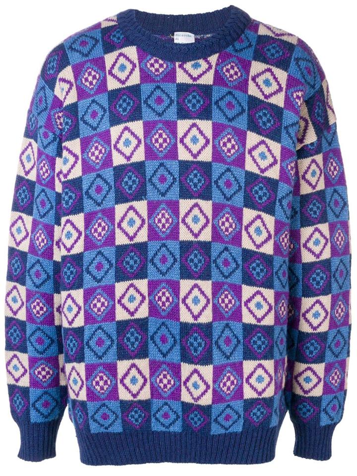 A.n.g.e.l.o. Vintage Cult Intarsia Knit Jumper - Multicolour