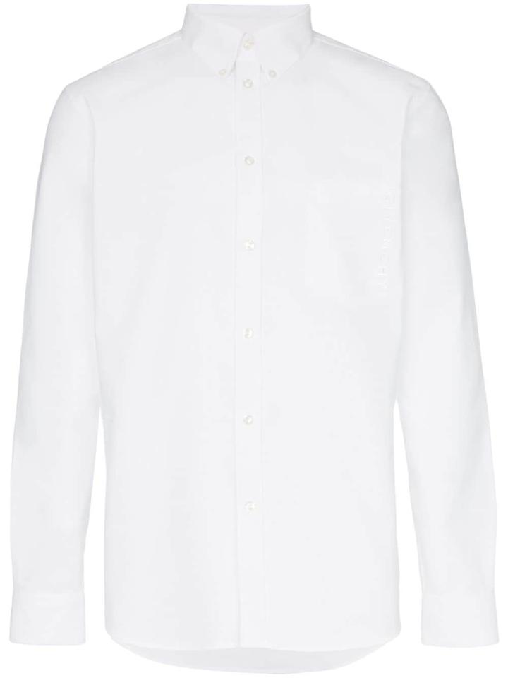 Givenchy Cotton Embroidered Logo Shirt - White