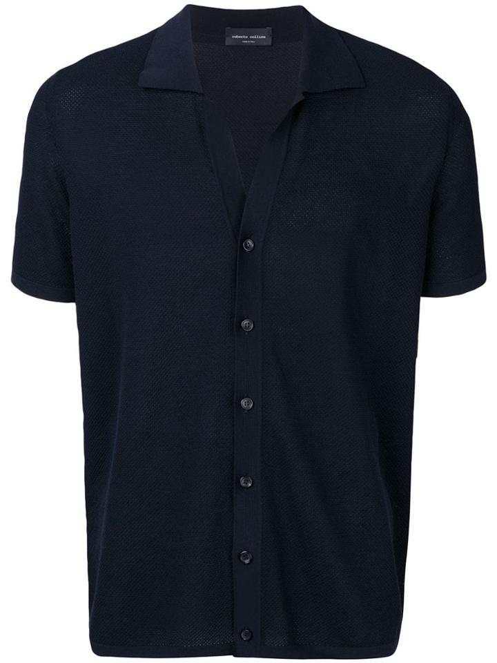 Roberto Collina Short-sleeved Cardigan - Blue