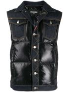 Dsquared2 Quilted Denim Gilet - Black