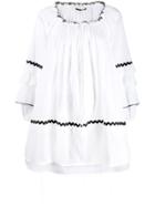Mcq Alexander Mcqueen Short Ruffled Dress - White