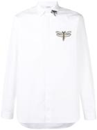 Valentino Dragonfly Embroidered Shirt - White