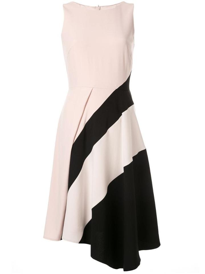 Paule Ka Diagonal Block Dress - Pink