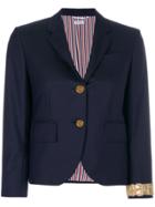 Thom Browne Classic Single Breasted Sport Coat With Wristwatch