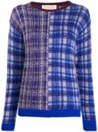 Chiara Bertani Intarsia Knit Jumper - Blue