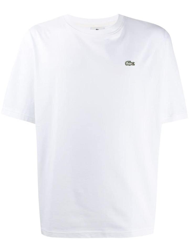 Lacoste Live Logo Patch T-shirt - White