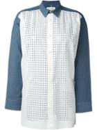 Junya Watanabe Comme Des Garçons Classic Collar Perforated Shirt