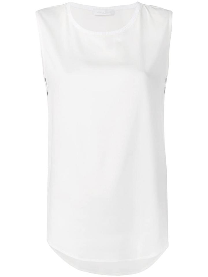 Fabiana Filippi Sleeveless Stripe Top - White