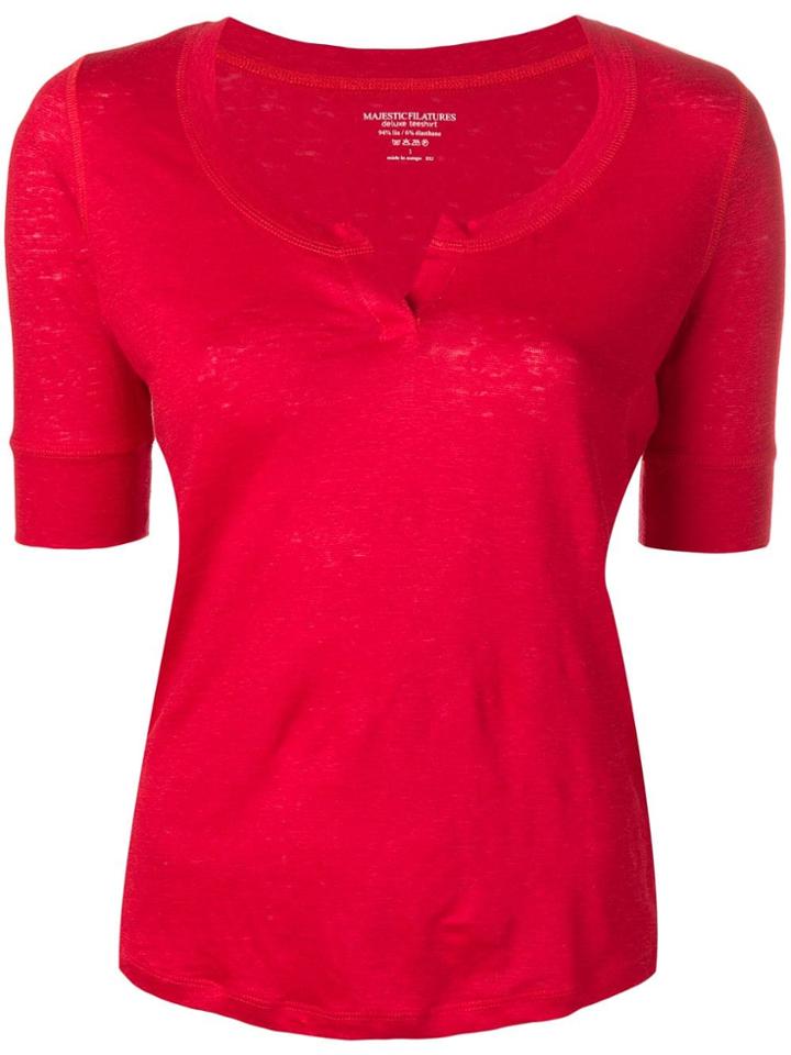Majestic Filatures Slim-fit T-shirt - Red