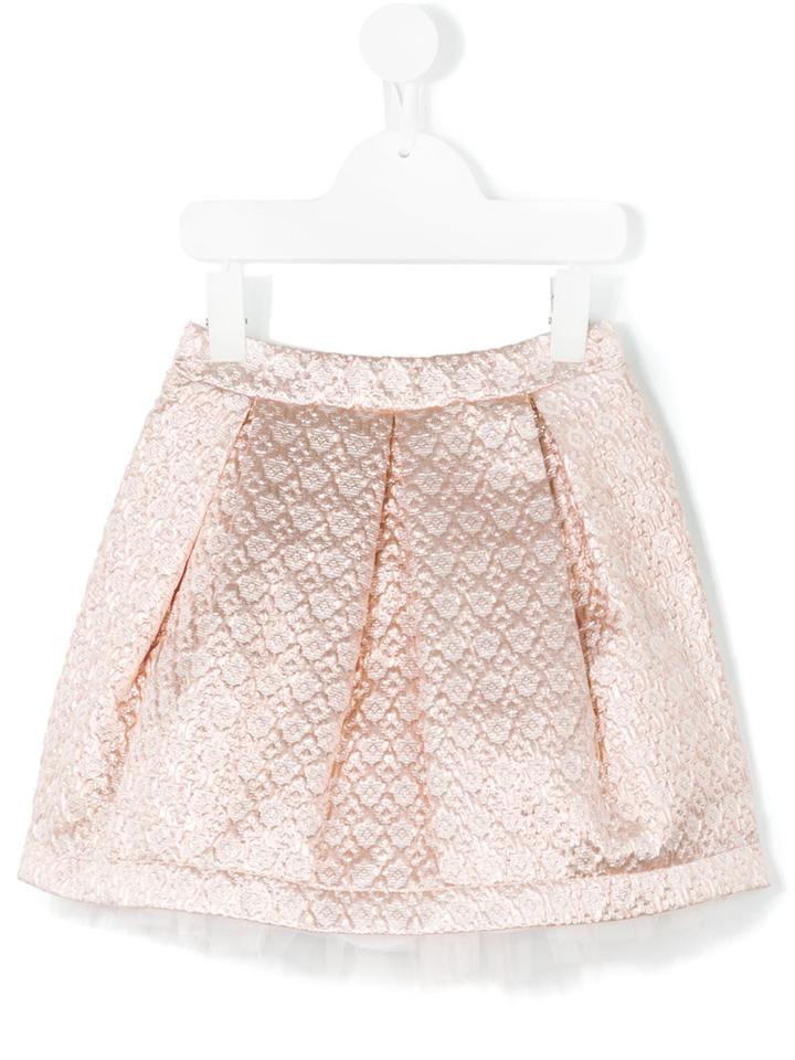 Paesaggino - Brocade Skirt - Kids - Cotton/polyester - 12 Yrs, Pink/purple