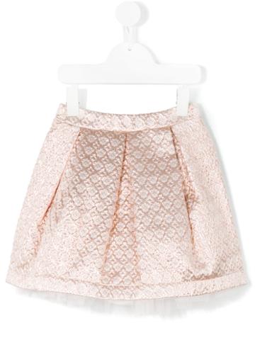 Paesaggino - Brocade Skirt - Kids - Cotton/polyester - 12 Yrs, Pink/purple