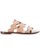 Chloé Lauren Flat Sandals - Nude & Neutrals
