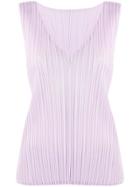 Pleats Please By Issey Miyake Pleated Tank Top - Pink