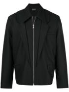 Necessity Sense Seth Panelled Layered Jacket - Black
