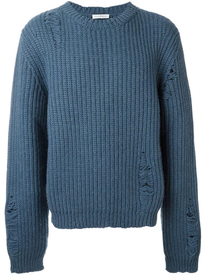 J.w.anderson Distressed Chunky Knit Jumper