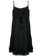 Twin-set Drawstring Shift Dress - Black