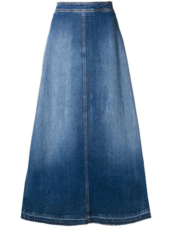 Philosophy Di Lorenzo Serafini Full Denim Skirt - Blue