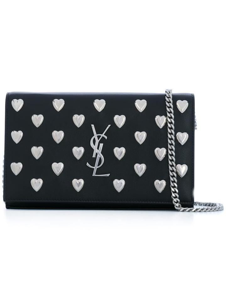 Saint Laurent 'monogram' Chain Wallet, Women's, Black, Leather/brass