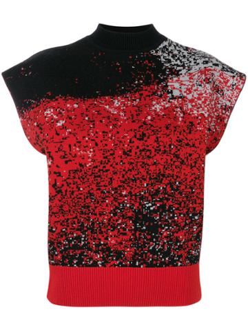 Vejas Printed Tank Top - Red
