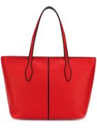 Tod's Zipped Shopper Tote Bag - Red
