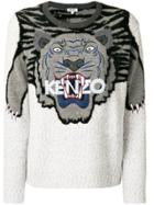 Kenzo Embroidered Tiger Jumper - Grey
