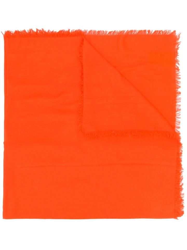 Gucci Frayed Scarf - Orange