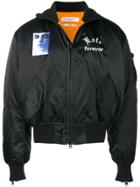 Mr. Completely Embroidered Bomber Jacket - Black