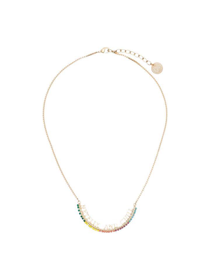 Anton Heunis Gold Metallic, Green And Yellow Netflix And Chill