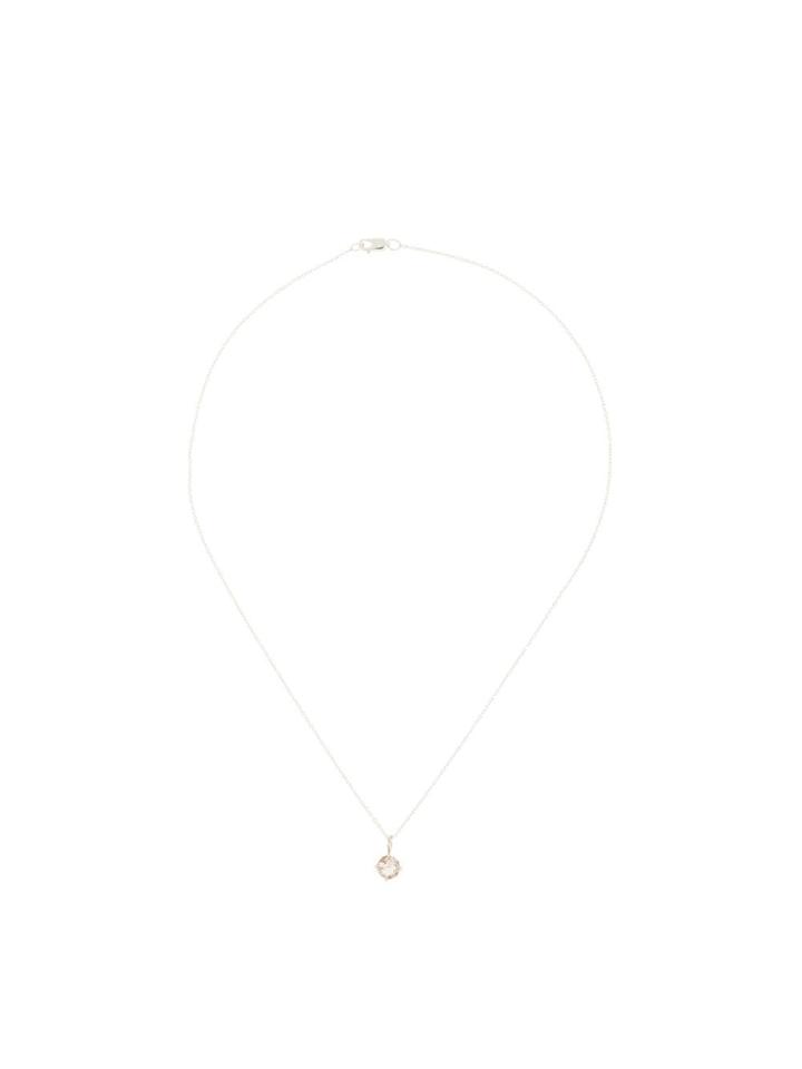 Natalie Marie Rutilated Quartz Pendant Necklace - Neutrals