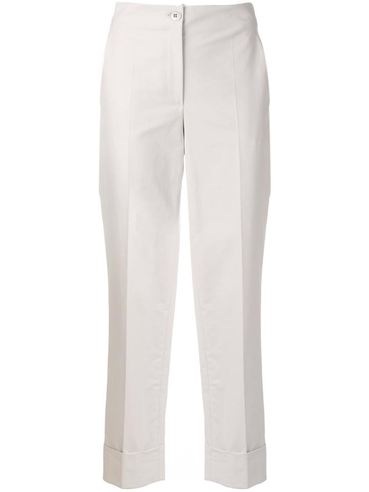 Salvatore Ferragamo High Waisted Trousers - Pink & Purple