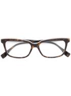 Fendi Eyewear Square Frame Glasses - Brown