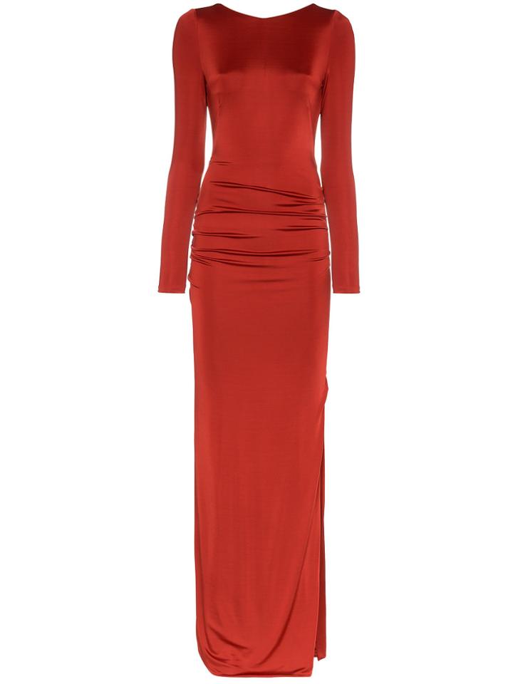 Galvan Long Sleeve Dress - Red