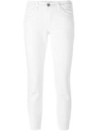 Current/elliott Cropped Skinny Jeans - White