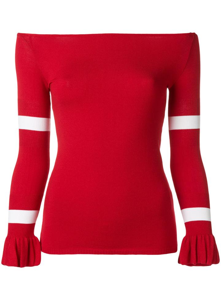 Akep Off Shoulder Jumper - Red