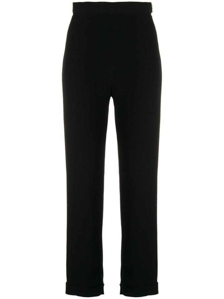 Balmain Side Zipped Trousers - Black