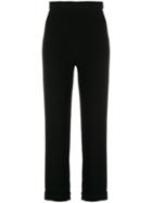 Balmain Side Zipped Trousers - Black