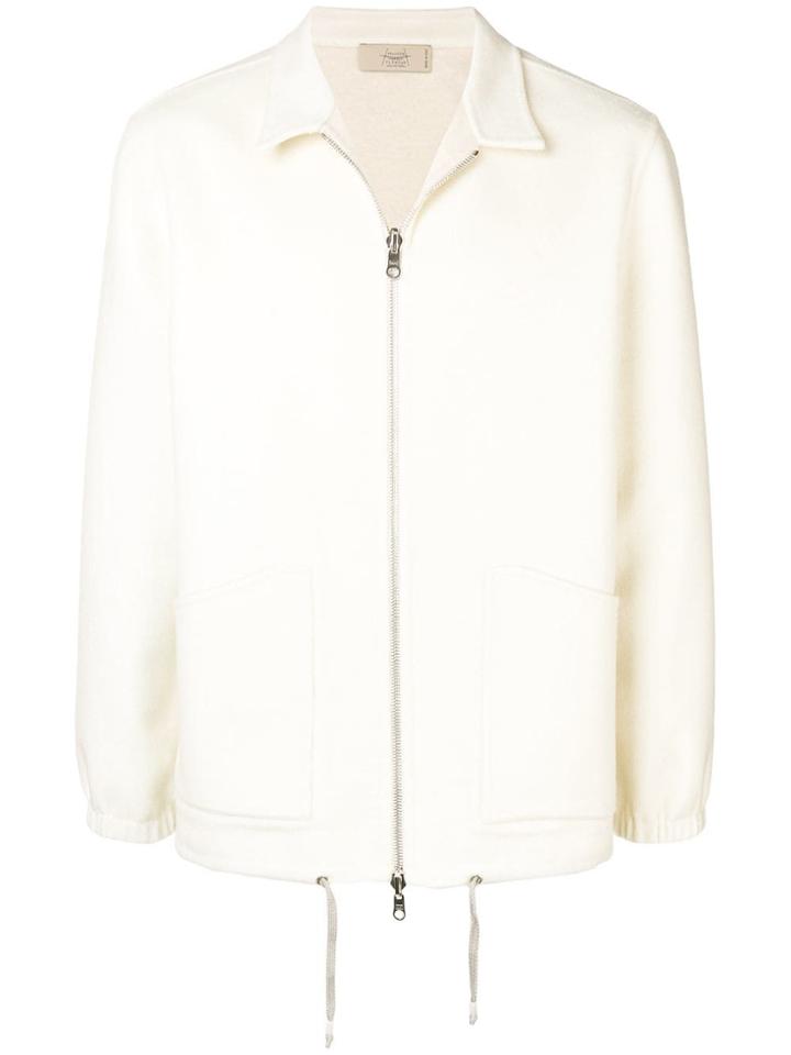 Maison Flaneur Zip Up Jacket - White