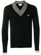 Gucci Bee Appliqué Sweater - Black