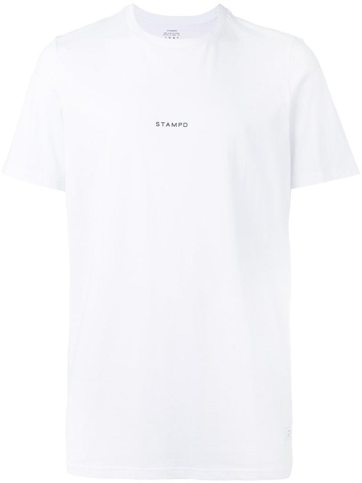 Stampd Stacked T-shirt, Men's, Size: Small, White, Cotton