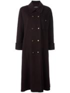 Chanel Vintage Double Breasted Overcoat, Women's, Size: 40, Brown